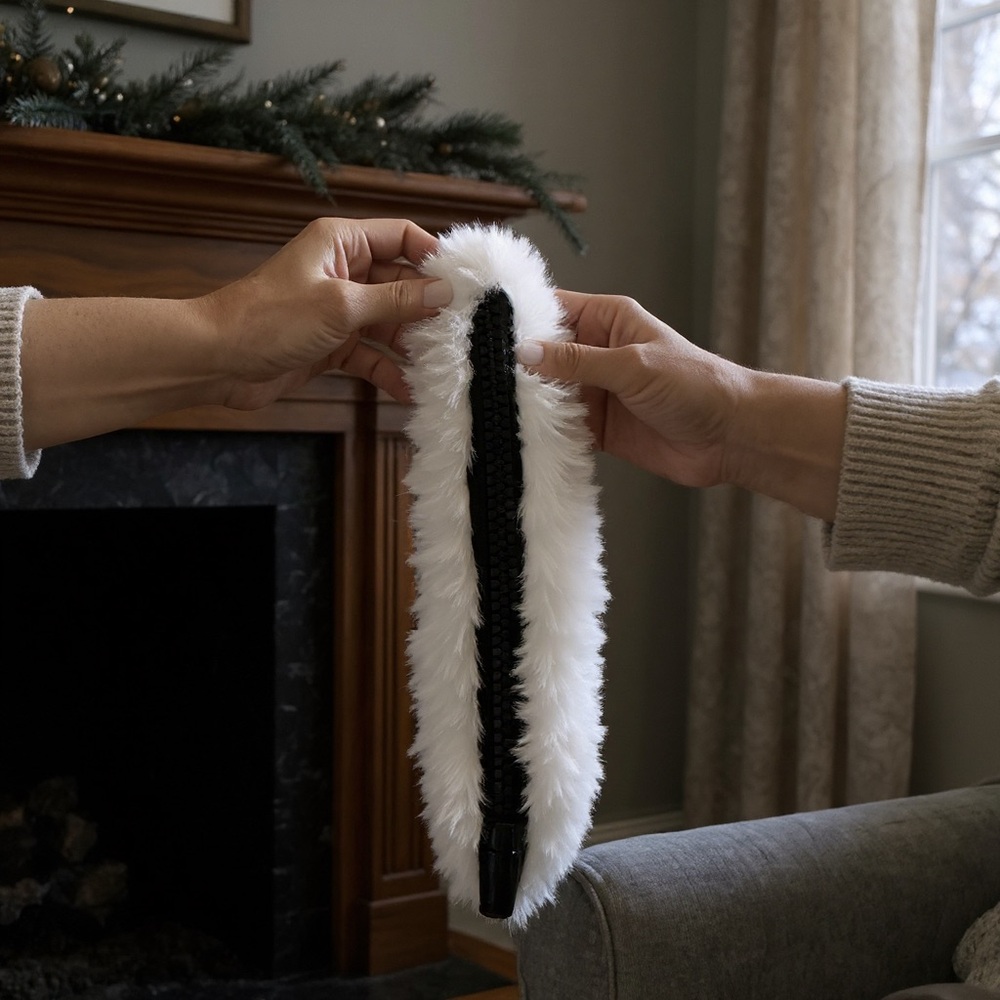 Apparis White Faux Fur Clutch - Picture 5 of 5